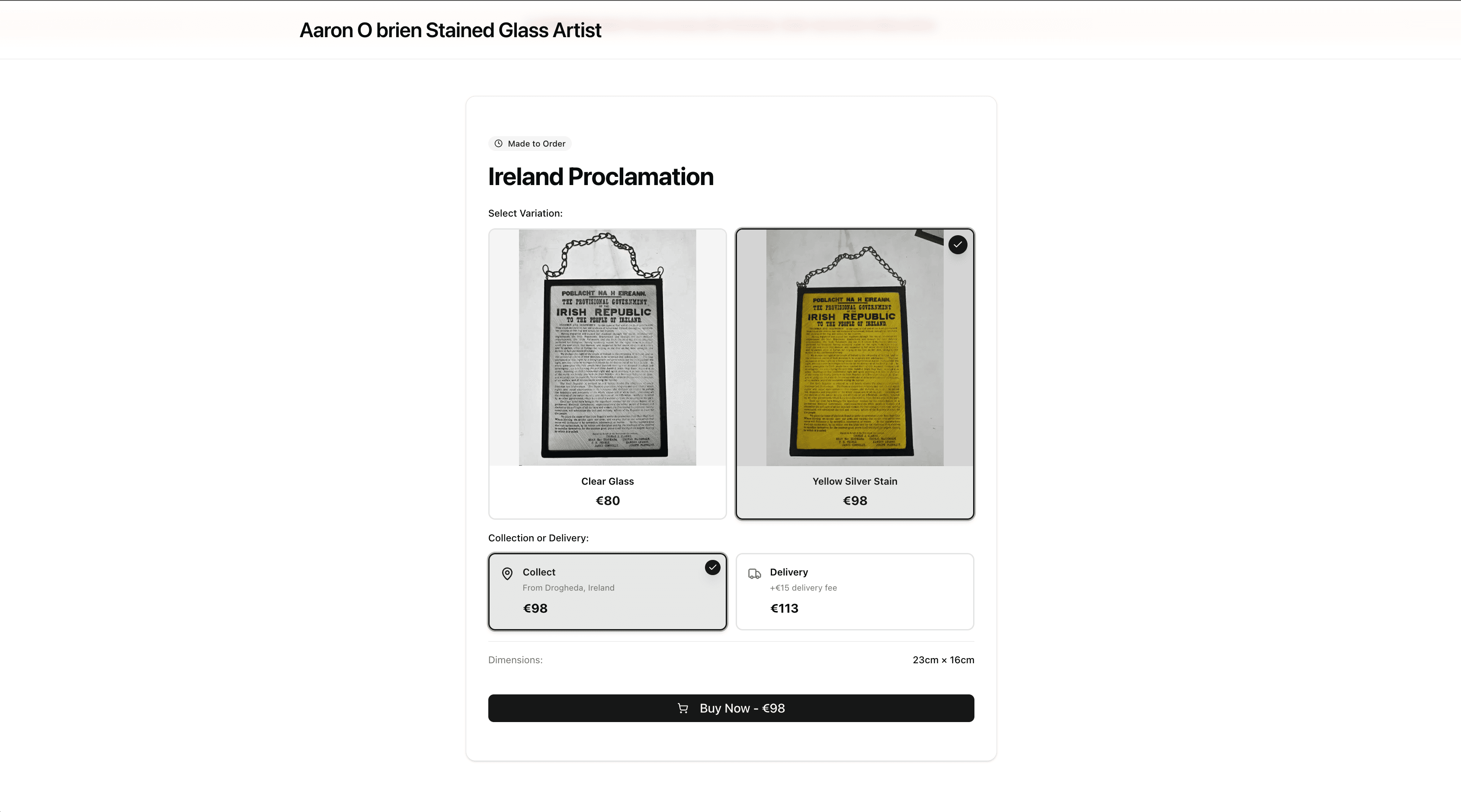 Aaron O'Brien Stained Glass